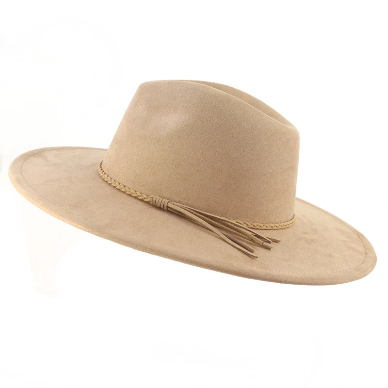 BlankifyCraft Vegan Suede Fedora Hat - Wide Brim Boho Rancher, Blank & Customizable, Wholesale MOQ 25 - Image 41