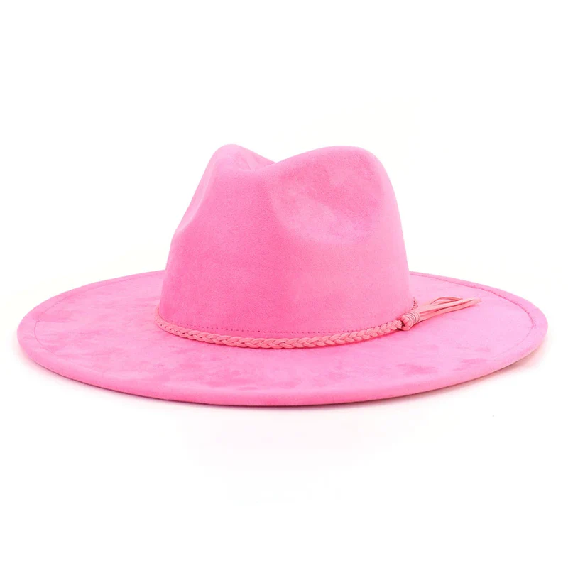 BlankifyCraft Vegan Suede Fedora Hat - Wide Brim Boho Rancher, Blank & Customizable, Wholesale MOQ 25 - Image 38