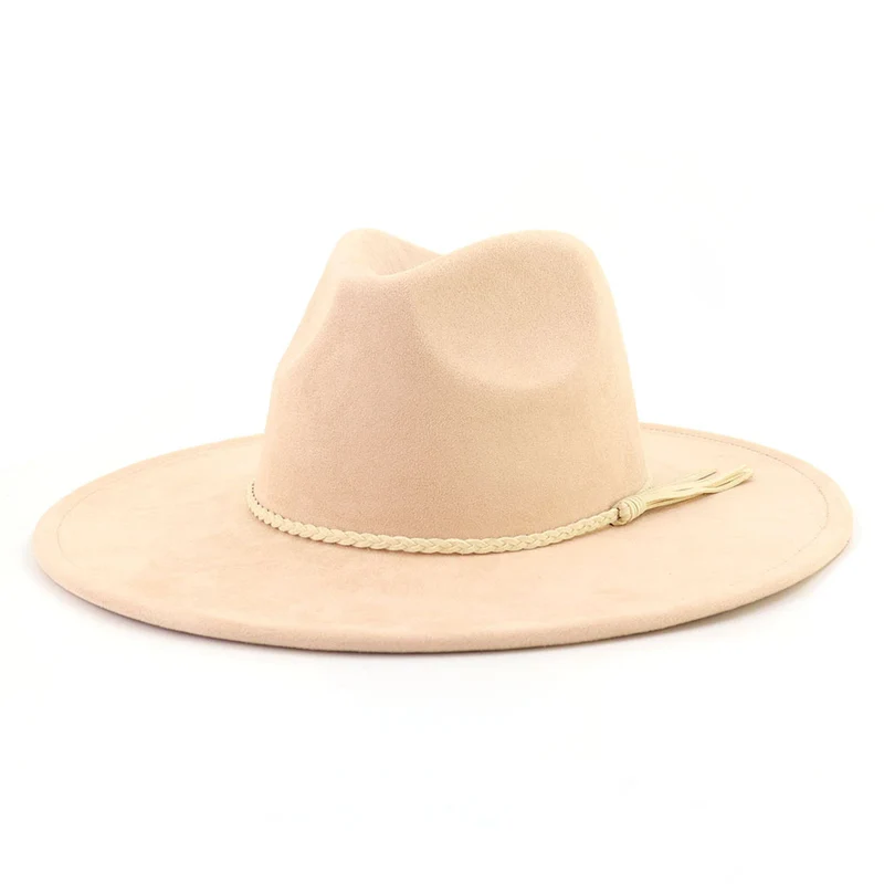 BlankifyCraft Vegan Suede Fedora Hat - Wide Brim Boho Rancher, Blank & Customizable, Wholesale MOQ 25 - Image 36