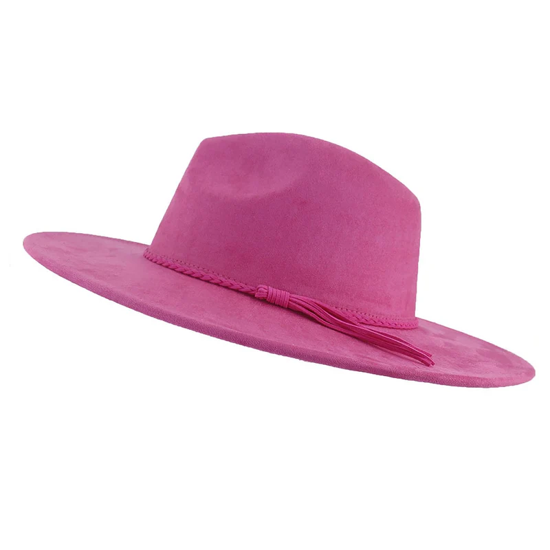 BlankifyCraft Vegan Suede Fedora Hat - Wide Brim Boho Rancher, Blank & Customizable, Wholesale MOQ 25 - Image 35