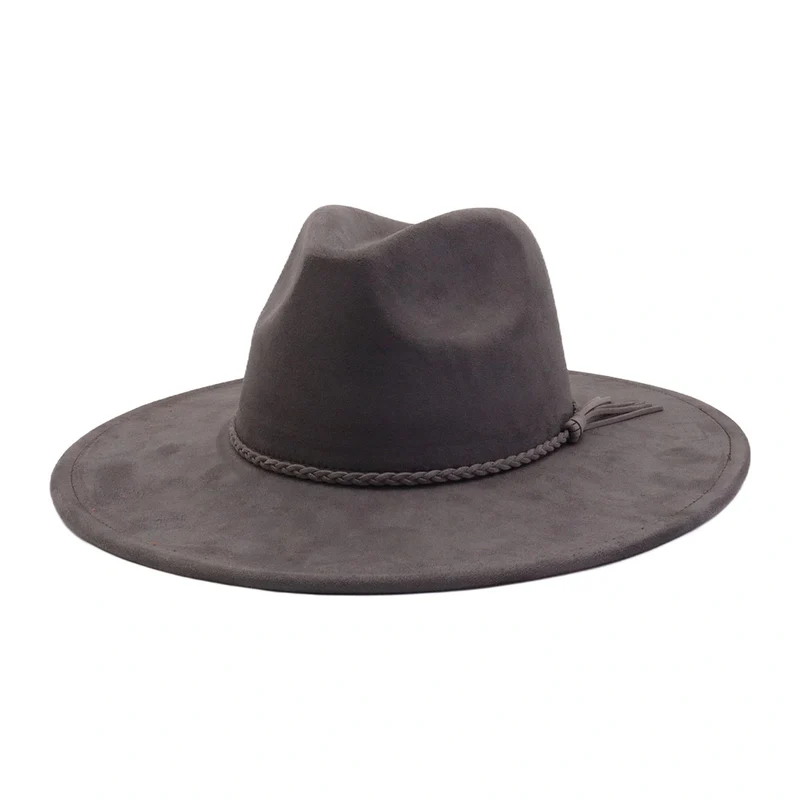 BlankifyCraft Vegan Suede Fedora Hat - Wide Brim Boho Rancher, Blank & Customizable, Wholesale MOQ 25 - Image 33