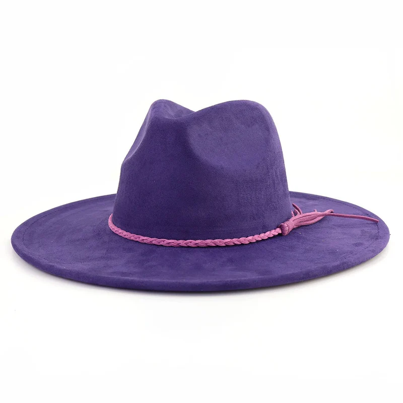 BlankifyCraft Vegan Suede Fedora Hat - Wide Brim Boho Rancher, Blank & Customizable, Wholesale MOQ 25 - Image 32