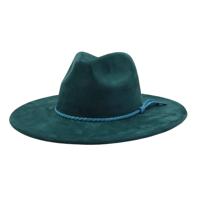 BlankifyCraft Vegan Suede Fedora Hat - Wide Brim Boho Rancher, Blank & Customizable, Wholesale MOQ 25 - Image 31