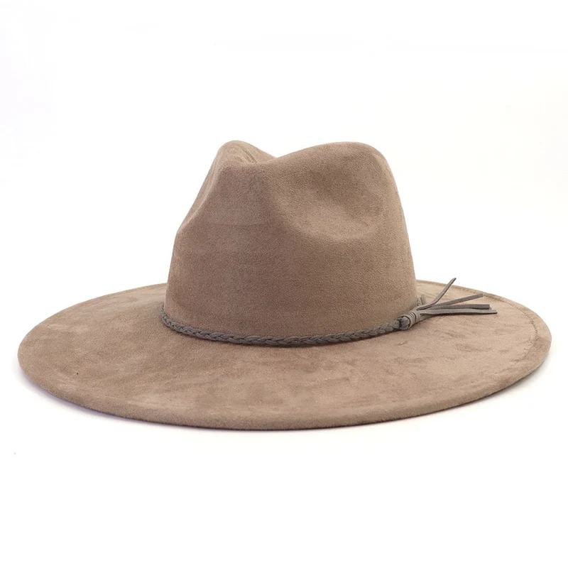 BlankifyCraft Vegan Suede Fedora Hat - Wide Brim Boho Rancher, Blank & Customizable, Wholesale MOQ 25 - Image 29