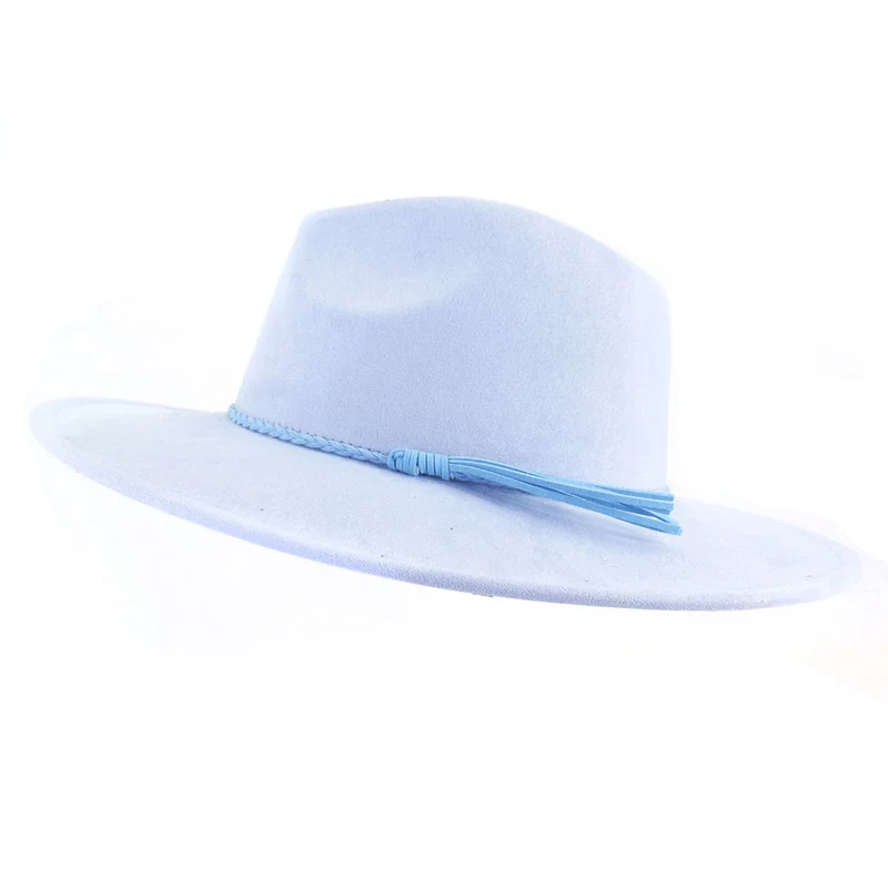 BlankifyCraft Vegan Suede Fedora Hat - Wide Brim Boho Rancher, Blank & Customizable, Wholesale MOQ 25 - Image 28