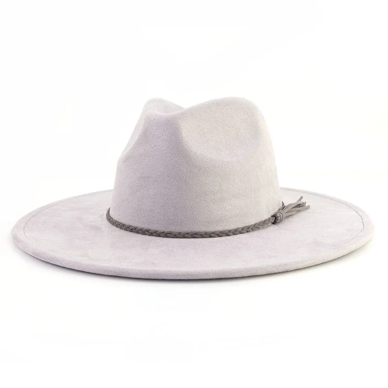 BlankifyCraft Vegan Suede Fedora Hat - Wide Brim Boho Rancher, Blank & Customizable, Wholesale MOQ 25 - Image 27