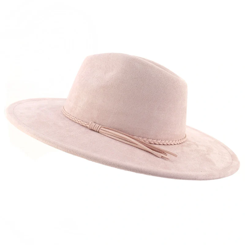 BlankifyCraft Vegan Suede Fedora Hat - Wide Brim Boho Rancher, Blank & Customizable, Wholesale MOQ 25 - Image 26