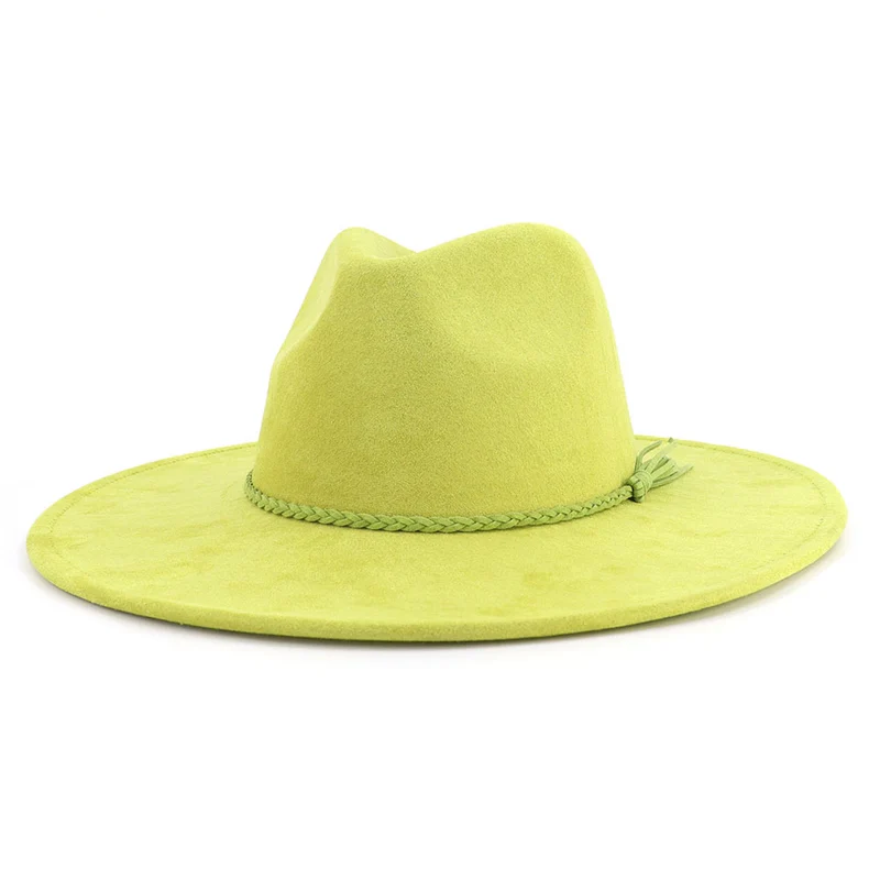 BlankifyCraft Vegan Suede Fedora Hat - Wide Brim Boho Rancher, Blank & Customizable, Wholesale MOQ 25 - Image 24