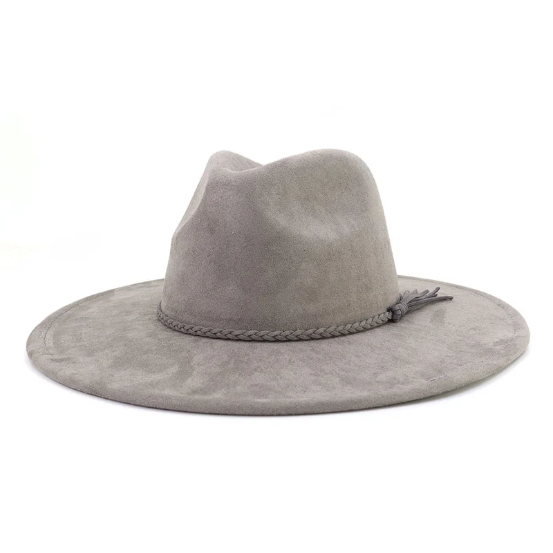 BlankifyCraft Vegan Suede Fedora Hat - Wide Brim Boho Rancher, Blank & Customizable, Wholesale MOQ 25 - Image 23