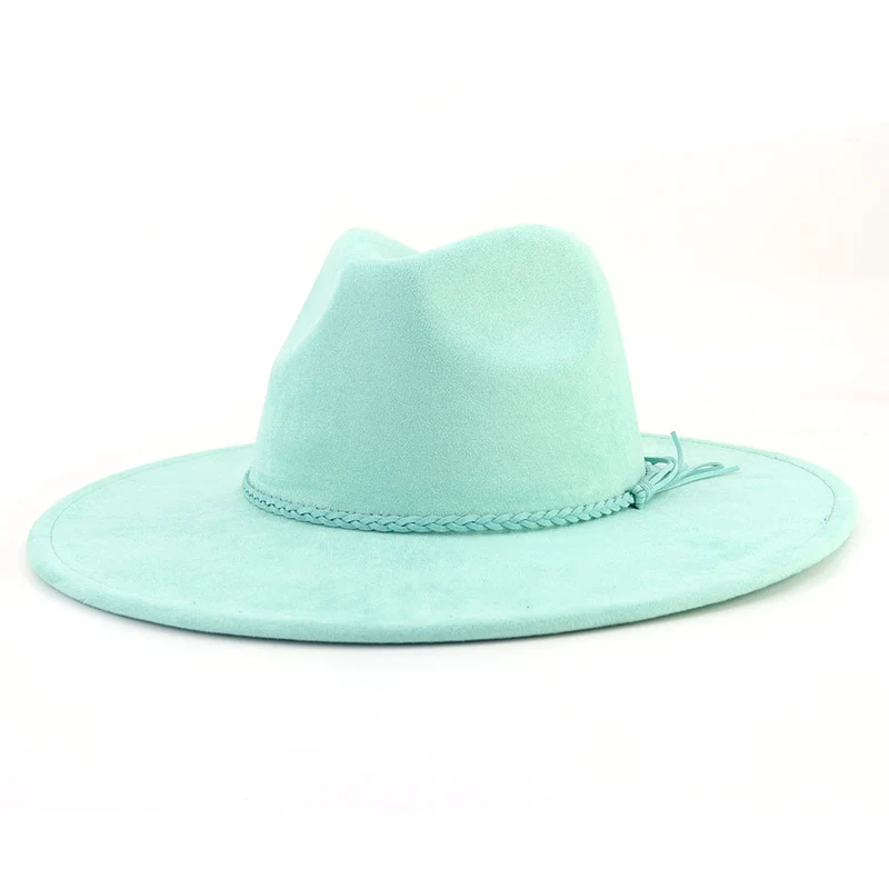 BlankifyCraft Vegan Suede Fedora Hat - Wide Brim Boho Rancher, Blank & Customizable, Wholesale MOQ 25 - Image 22