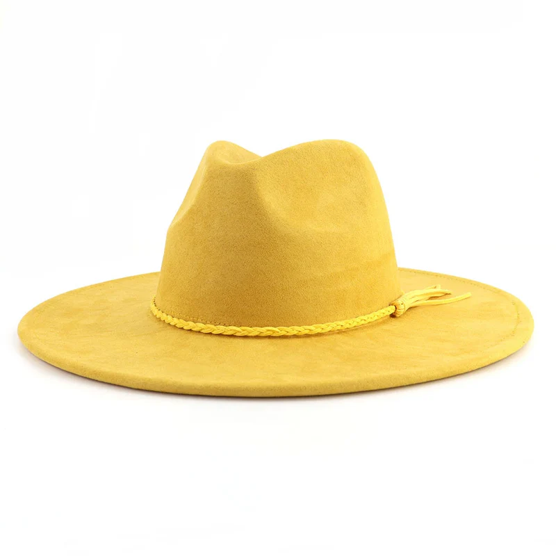 BlankifyCraft Vegan Suede Fedora Hat - Wide Brim Boho Rancher, Blank & Customizable, Wholesale MOQ 25 - Image 21