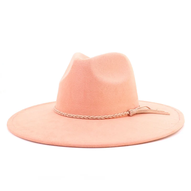 BlankifyCraft Vegan Suede Fedora Hat - Wide Brim Boho Rancher, Blank & Customizable, Wholesale MOQ 25 - Image 17