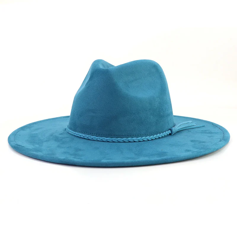 BlankifyCraft Vegan Suede Fedora Hat - Wide Brim Boho Rancher, Blank & Customizable, Wholesale MOQ 25 - Image 16