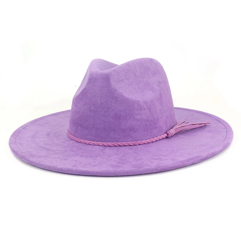 BlankifyCraft Vegan Suede Fedora Hat - Wide Brim Boho Rancher, Blank & Customizable, Wholesale MOQ 25 - Image 15