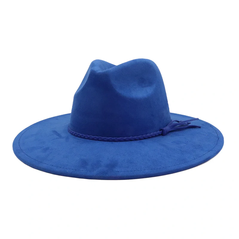 BlankifyCraft Vegan Suede Fedora Hat - Wide Brim Boho Rancher, Blank & Customizable, Wholesale MOQ 25 - Image 12