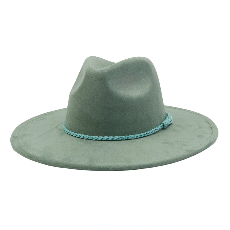 BlankifyCraft Vegan Suede Fedora Hat - Wide Brim Boho Rancher, Blank & Customizable, Wholesale MOQ 25 - Image 10